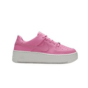 pink Air Force ones worn once